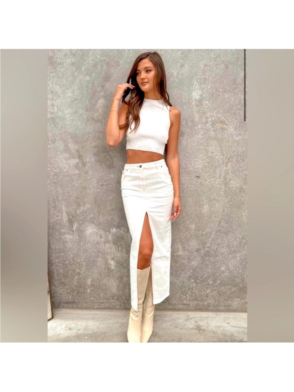 Lioness Barbie Split Midi Skirt